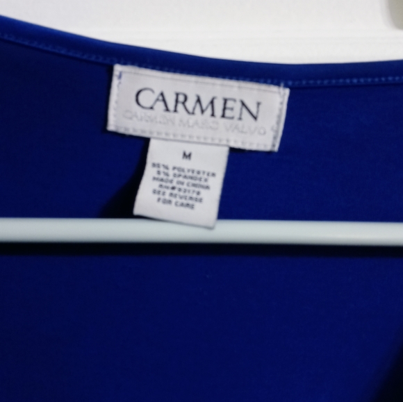 Blue Blouse by Carmen Marc Valvo - Picture 3 of 5
